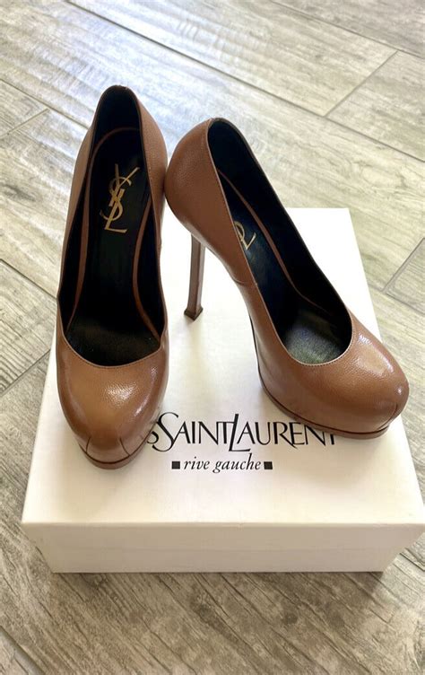 ysl tribute heels nude